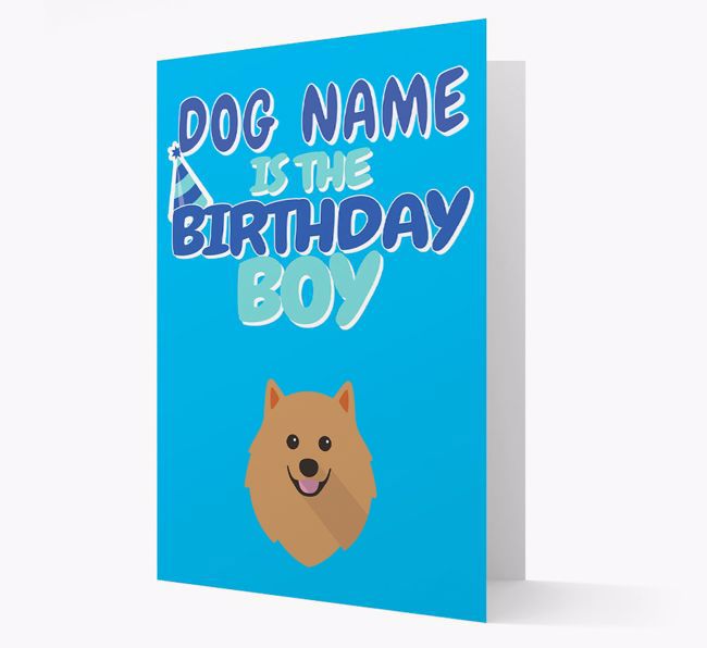 'Birthday Boy' Card with {breedFullName} Icon